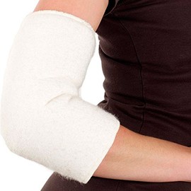 SamWo, Floor Elbow Warmer, 100% Merino Wool, Elastic, Washable at 30 Degrees, Small, Natural, natural