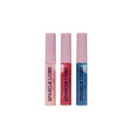 Kara Beauty SPARKLE LINER - Glitter Eyeliner Trio Set, Liquid Glitter For Sparkling Metallic Eye Looks in Pink Glitter, Blue Glitter and Magenta Glitter