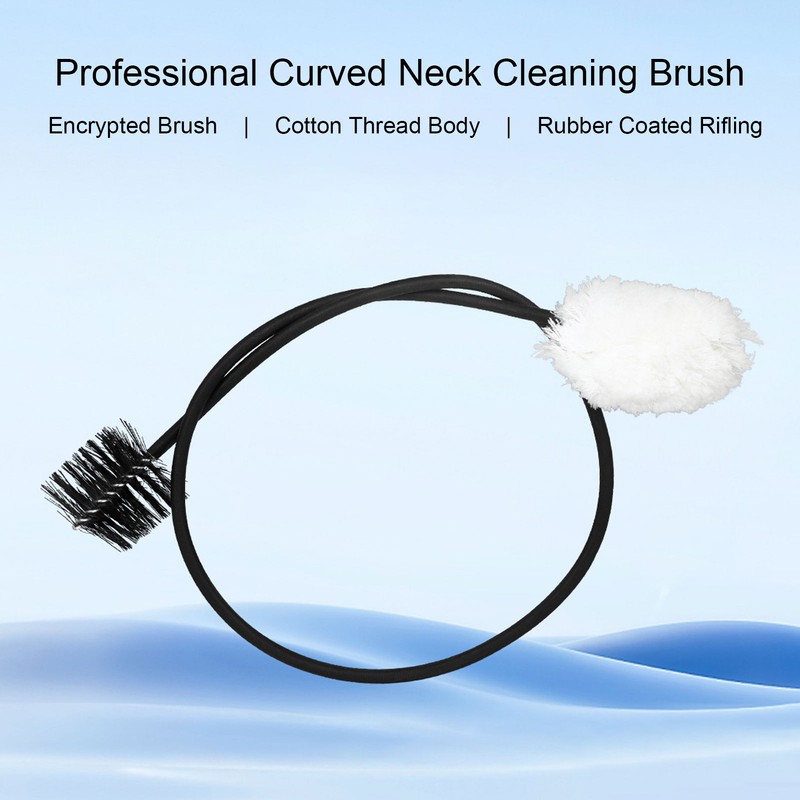 Saxophone Neck Cleaning Brush 50cm Bendable Metal Cotton Thread and