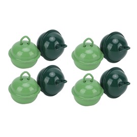 KIMISS 20Pcs Christmas Bells for Crafts 22mm Jingle Bells Green Christmas Jingle Bells Jingle Bells for Crafts Green and Dark Large Green Jingle Bells Metal for Wedding Party Christmas