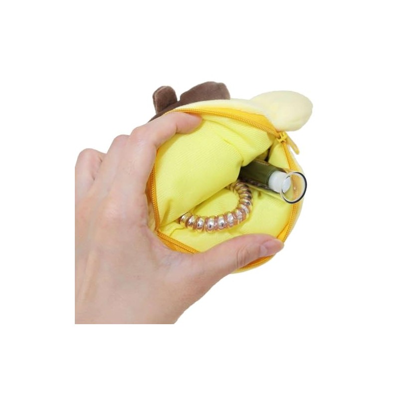 Marushin 3825002700 Sanrio Pom Pom Pudding Face Pouch/Pudding Character Accessory