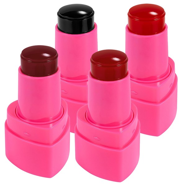 Jelly Blush, 4PCS Jelly Blush Stick Set, Smooth Lightweight Blush