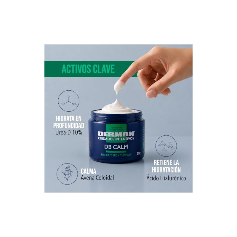 Derman DB Calm Crema Corporal │ Urea-D 10% + Ácido