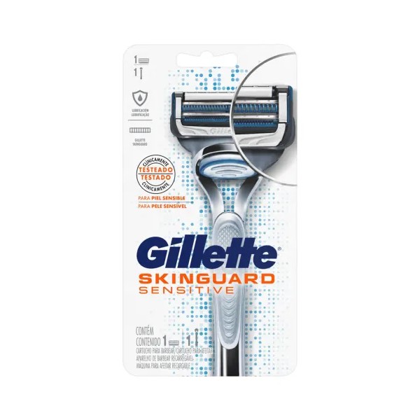 Gillette Skinguard Sensitive Maquina Recargable + Cartucho 1 Pieza