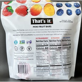 That’s it. That's It Mini Fruit Bars Strawberry, Mango, Blueberry 24 mini bars 16.8 oz