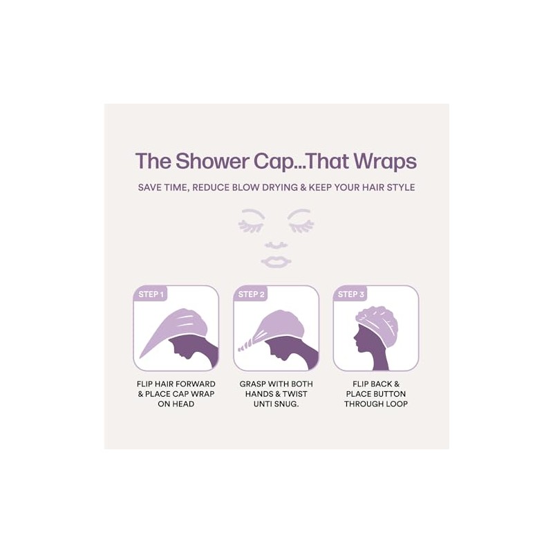 Gorro Ducha Toalla Mujer Ligera Elástico Secar Acondicionar Cabello Todo