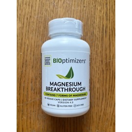 Bioptimizers Magnesium Breakthrough all 7 essential forms - 60 capsules 250mg ea
