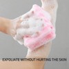 Pack of 4 Exfoliating Washcloths with 2 Hooks