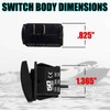 50 Caliber Racing Rocker Switch ON/Off Blue LED Backlit -