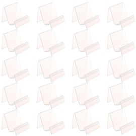 EXDUCT Set of 10 Display Stands, Acrylic Display Stands, Display Plates, (20 Pieces)