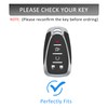 CaseCare Leather Key Fob Cover with Keychain Compatible with Malibu