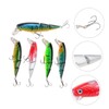 SUPVOX 5pcs Three-Section Hard Fishing Lures for Freshwater and Saltwater