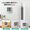 HATUSOKU Digital Thermometer/Hygrometer, Comfort Level Face Display, Thermometer, Hygrometer, Stand,