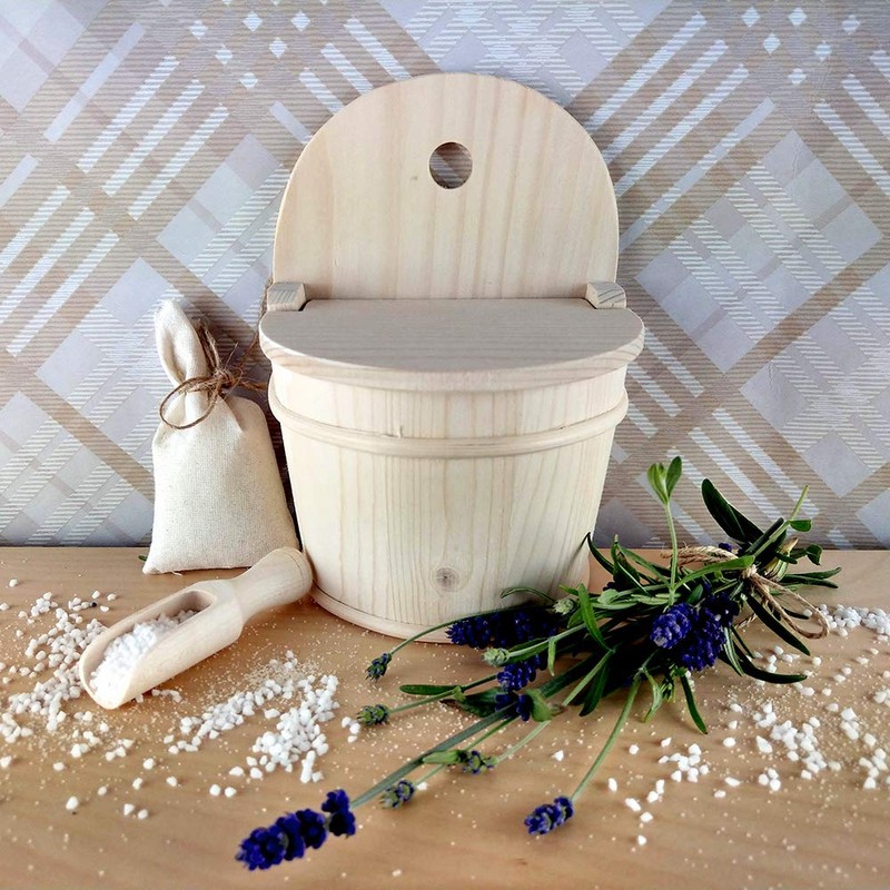 5x Dosier-Schaufel aus Holz, 7,5 cm, Mess-Löffel für Gewürze, Tee,