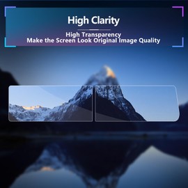 SXCY 4PCS for 2025 Nissan Kicks Screen Protector [GPS +Dash] 2025 Kicks Accessories 2025 Kicks [Navigation + Instrument] Infotainment Screen Protector