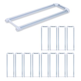 WAHADI 12-Pack T8 U Bend LED Tube Light 2FT 24W (60W Equivalent) U Shaped Bulb 6000K Daylight White 2640lm for Fluorescent Replacement, Dual-End Powered