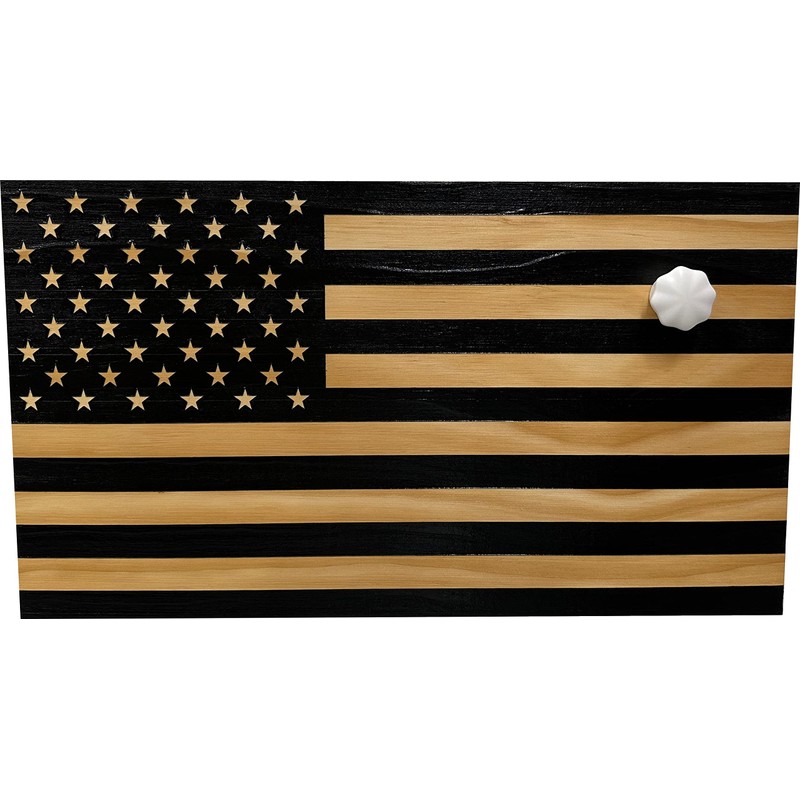 American Flag Concealed Gun Cabinet, Hidden Gun Storage American Flag