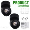 Homdec 2 Pack 12V LED COB Ceiling Spotlight Downlight with