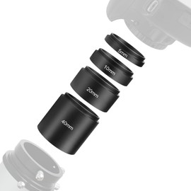 Astromania Astronomical T2-Extension Tube Kit for Cameras and eyepieces - Length 5mm 10mm 20mm 40mm - M42x0.75 on Both Sides