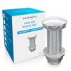 Bächlein Universal Extra Long Drain without Overflow (Chrome) Pop Up