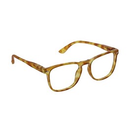 Peepers by PeeperSpecs unisex adult Dylan Focus Blue Light Filtering Reading Glasses, Honey Tortoise, 53 mm US
