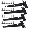 4 Pcs Heavy Duty T Hinges with Mounting Screw, 6