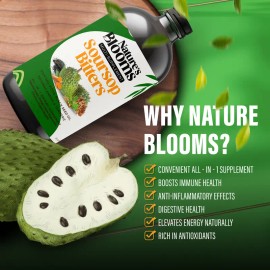 Nature's Blooms Soursop Bitters – Herbal Detox & Immune Support Tonic for Digestion, Inflammation & Energy, Natural Cleanse Formula