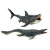 Gemini&Genius Mosasaurus and Megloden Dinosaur Toys, Ocean Monsters Shark Action