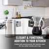 Airtight Stainless Steel Coffee Bean Container Coffee Canister Kitchen Food
