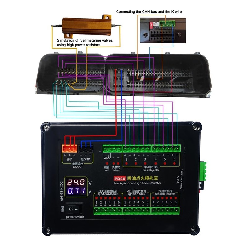 Cucioki PD60 Fuel Injection Ignition Simulator ECU Maintenance Platform Testing