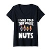 Womens Funny Nutcracker Costume Nuts Lover XMAS Matching Family V-Neck