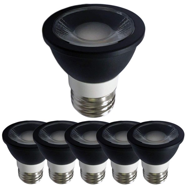 VIMLITE e26 LED Halogen Bulb, Black, Dimmable, 6W 2700K Bulb