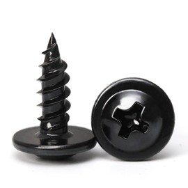 Black Wood Screws,#8×1/2 inch 400Pcs Black Phillips Modified Truss Head Wood Screws Quick Metal Self Tapping Zinc Oxide Used in Household Appliances,Furniture,Woodworking by B1jounie YA