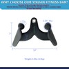 YIXUAN FITNESS Wide Grip Lat Pulldown Attachments V Bar, Close