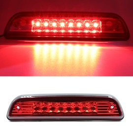 For 1995-2015 Toyota Tacoma High Mount LED 3rd Brake Light Third Light Brake CHMSL Center Light (Electroplate Cover Red Lens)