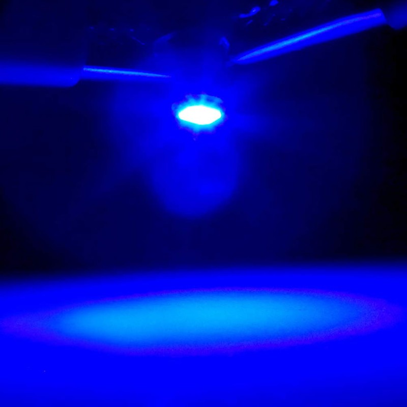 cciyu 4 Pack Blue T3 LED Neo Wedge A/C Light