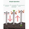 PreAsion Seedling Transplanting Bulb Planter Tool Long Handle, Vegetable Young