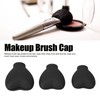 Makeup Brush Cover, Heart Shaped Brush Cover Portable 3pcs Slip