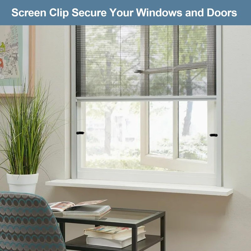 7/16 Inch Window Screen Clip with 12 Screws, Storm Door