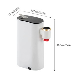 1500W LED Instant Hot Water Dispenser, Adjustable 5 Temperatures & 2 Water Volume,110V Mineral/Bottled Water Dispenser Mini Electric Kettles, Portable Water Warmer for Travel Home Offices