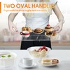 MAONAME Acrylic Serving Tray with Handles, 16"X12" Rectangular Clear Tray,