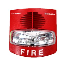 Simplex 49AV-WRF Wall Red Horn Strobe