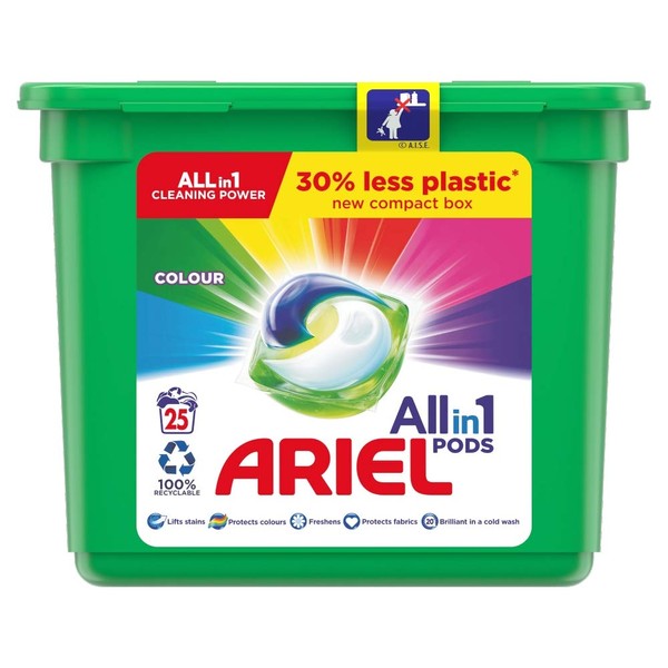 Ariel Colour 3 in 1 Pods, Pack of 25