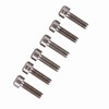 6pcs set M5*16mm Titanium Alloy Bike Fixed Stem Bolts For