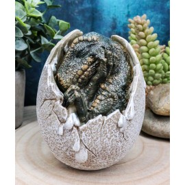 Ebros Gift Small 4.25"H Predator Tyrannosaurus Rex In Egg Dinosaur Figurine Collectible