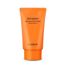 The Saem 더샘 에코 어스 워터프루프 선크림 50g / 데일리 저자극 썬크림 The Saem Eco Earth Waterproof Sun Cream 50g / Daily Low-Irritation Sun Cream