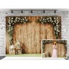WaW 2.7 x 1.8 m Photo Backdrop, Beige Wooden Wall,