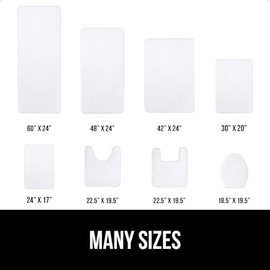 Gorilla Grip Thick Memory Foam Bath Rugs, Soft Absorbent Velvet Bathroom Mats,