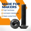 (60 Pieces) M4 x 45 mm Rounded Head Screws with