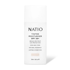 Natio SPF50+ Tinted Moisturiser 50ml, Light